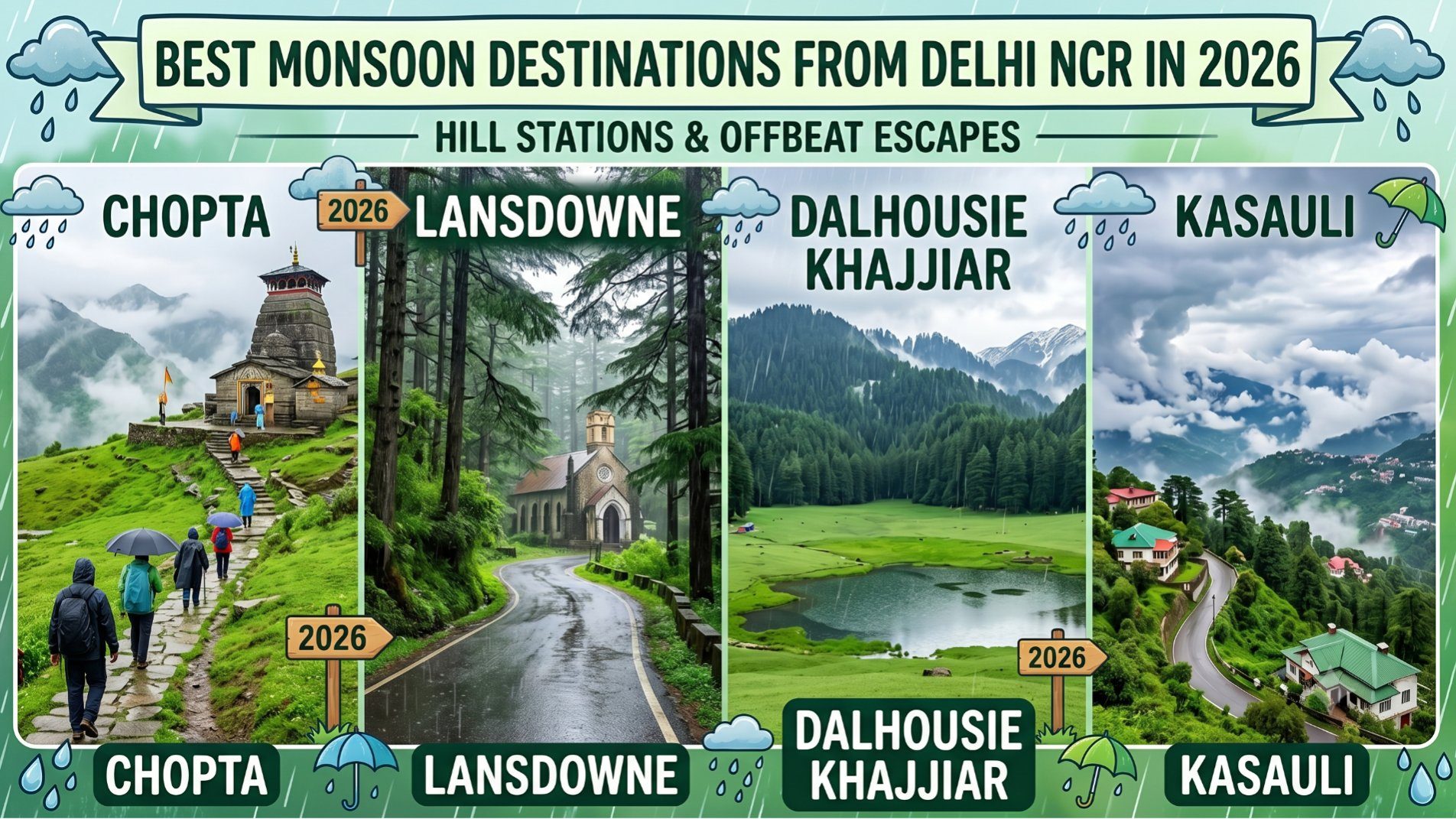 Sick of the Delhi Heat? These Monsoon Escapes from NCR Will Actually Fix You